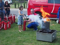 Handhabung von Feuerlöschern